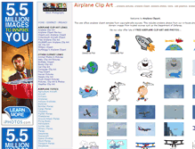 Tablet Screenshot of airplaneclipart.com